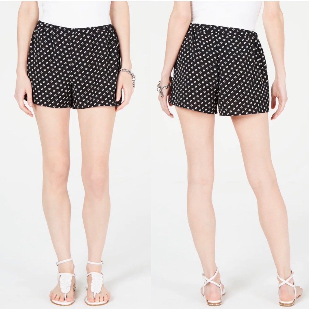 MICHAEL KORS | Women’s Shorts Size 8 Black with White Polka Dots